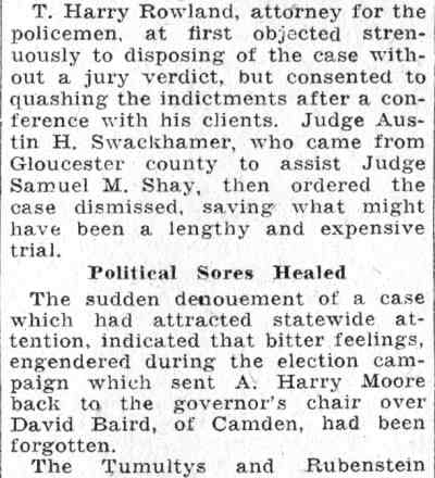 Bakley and Truax freed, continued