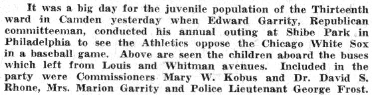 Thirteenth Ward Republican Club — Camden Courier-Post July 30, 1941, continued