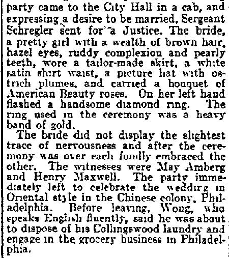 Pretty Girl Now Chinaman's Bride — column 2