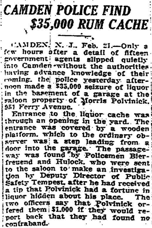 Camden Daily Courier, February 21, 1925