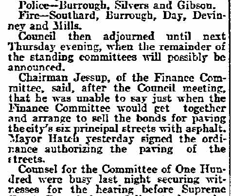 Philadelphia Inquirer, March 18, 1898 — Camden's Council Guarded by Police, page 3
