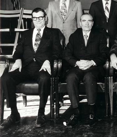 James and William Large at the Camden County Prosecutor's Office, June 1972
