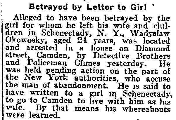 Philadelphia Inquirer, April 15, 1914