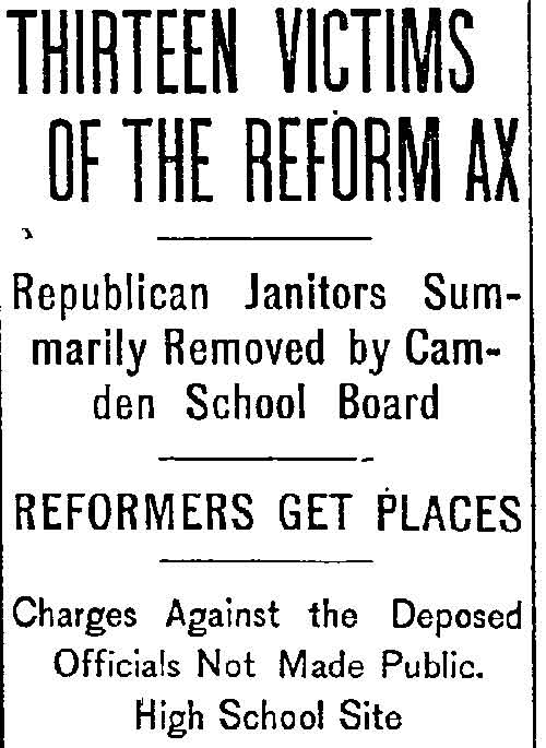 Thirteen Victims of the Reform Ax - Philadelphia Inquirer, June 19, 1898