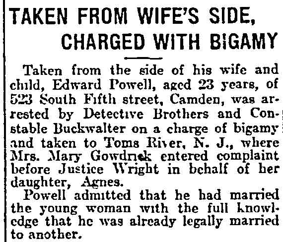 Philadelphia Inquirer, August 5, 1914 — second clipping