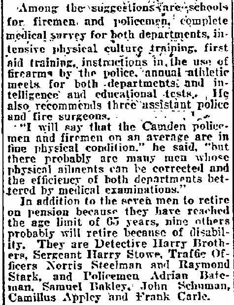 Camden to Improve 2 City Departments, November 28, 1922 — part 2