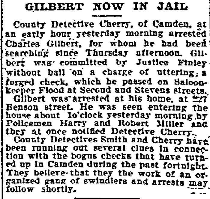 Philadelphia Inquirer, August 12, 1899