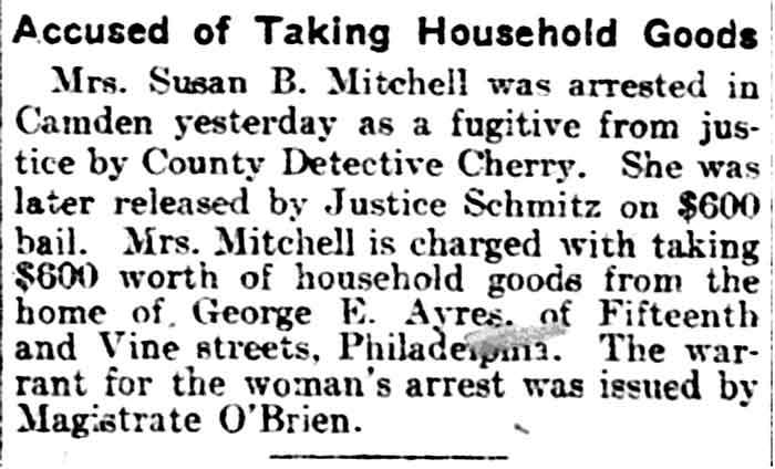 Philadelphia Inquirer, October 26, 1903