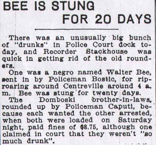 Camden Courier, July 28, 1913 — Bee Is Stung for 20 Days