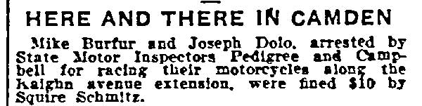 Philadelphia Inquirer, July 29, 1917 — Here and There in Camden