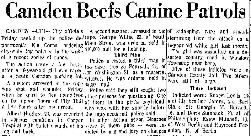 Trenton Evening Times, April 28, 1963 — K-9 Unit article, page 1