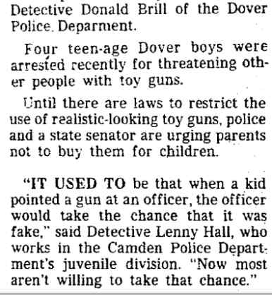 Police Say Toy Guns No Game, Trenton Evening Times November 28, 1986, part 4