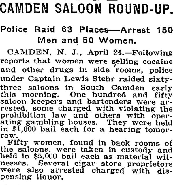 New York Times, April 15, 1921