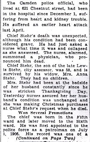 Camden Morning Post, December 11, 1930 — clipping 2