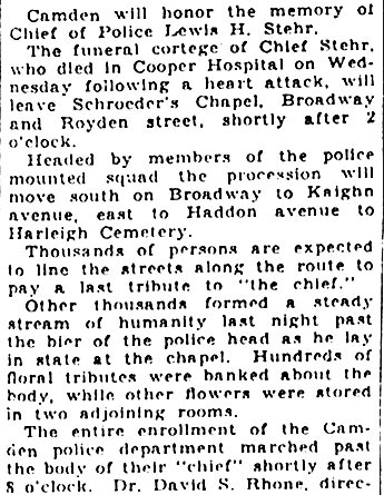 Camden Morning Post, December 13, 1930 — clipping 2