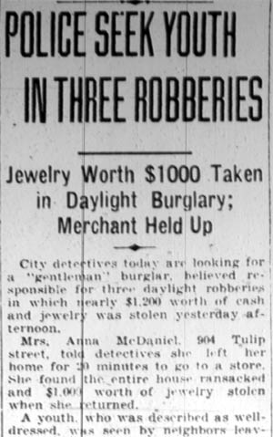 Camden Courier-Post February 25 1928 clipping part 1