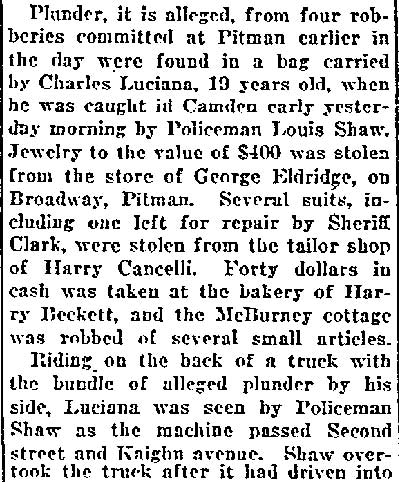 Philadelphia Inquirer January 14 1921 clipping part 2