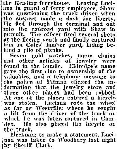 Philadelphia Inquirer January 14 1921 clipping part 3