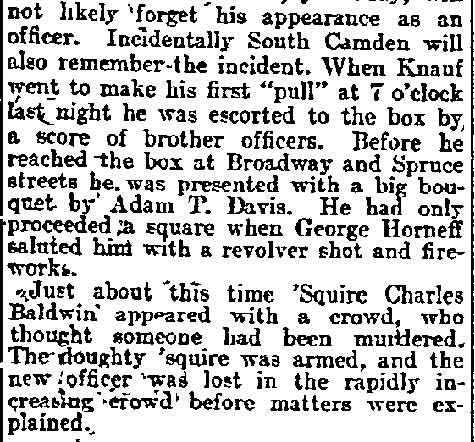 Camden Cop's First Night on the Force (continued)