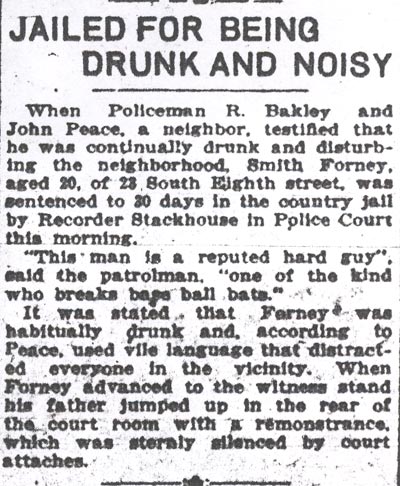 Camden Courier article, February 20, 1917