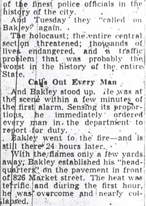 Bakley fire article continued, August 1, 1940