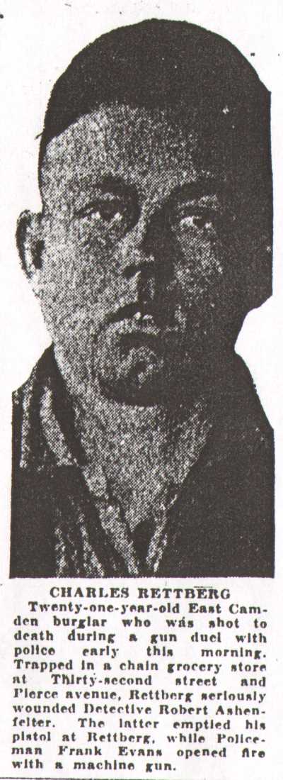 Portrait photos from Ashenfelter case, August 24, 1931
