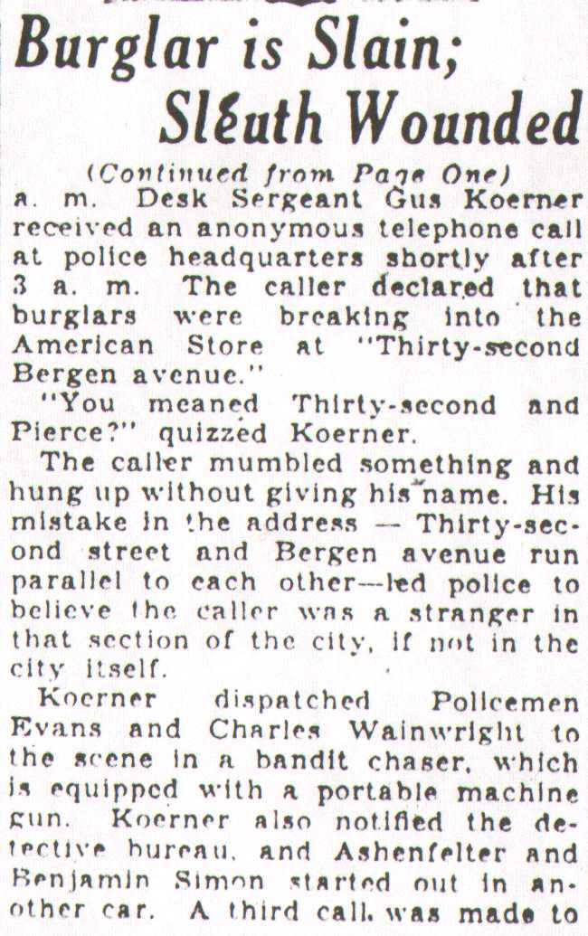 Ashenfelter case coverage, August 24, 1931