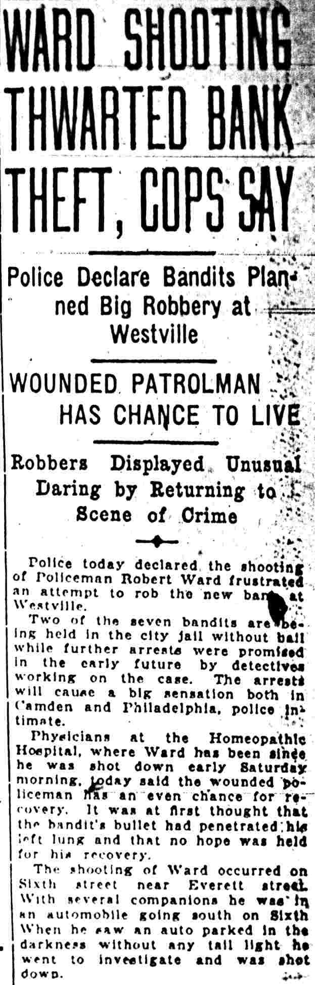 Camden Courier, June 8, 1925, page 1