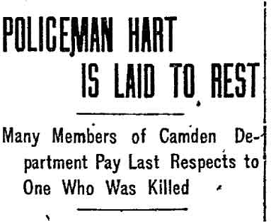 Philadelphia Inquirer article about Policeman Hart's funeral, page 2