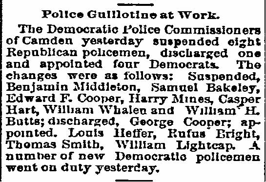 Philadelphia Inquirer police roster