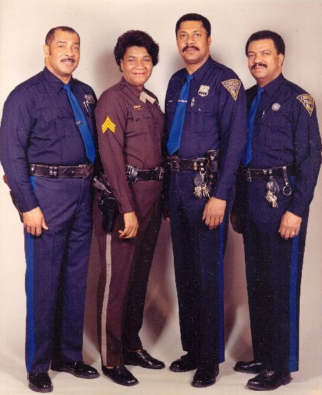 Robert, Brenda, Frank and Gilbert Upshaw in uniform