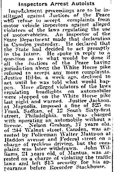 Philadelphia Inquirer, July 22, 1918 — Walnut Street / O. Glen Stackhouse