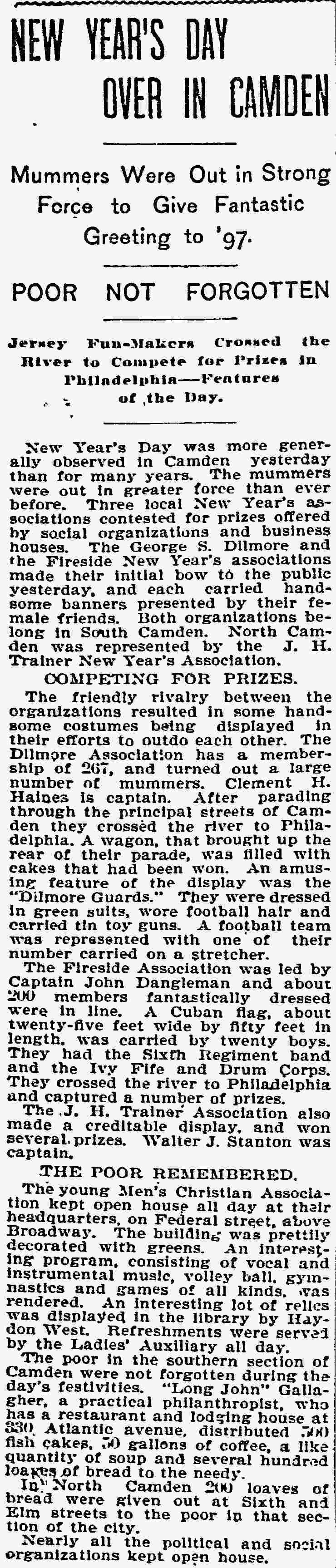 Philadelphia Inquirer, January 2, 1897 — New Year's Day in Camden