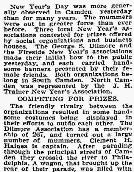 Philadelphia Inquirer, January 2, 1897, clipping 2