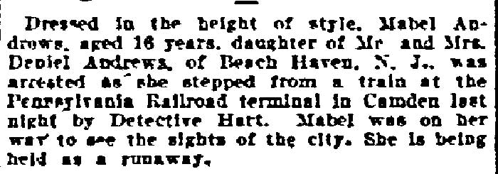 Philadelphia Inquirer, July 12, 1905