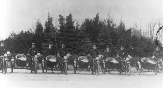 Camden Motorcycle Police, around 1920