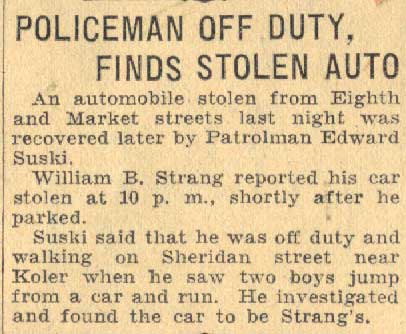 Camden Courier-Post May 2, 1934 article about Edward Suski