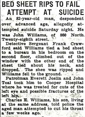 Camden Courier-Post, August 10, 1936 — associated with 860 North 28th Street