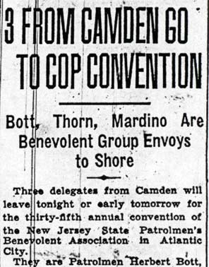 3 From Camden Go to Cop Convention, Camden Courier-Post, September 8, 1934