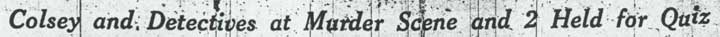 Crime scene photo spread, Camden Evening Courier, September 3, 1934