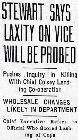 Stewart Says Laxity on Vice Will Be Probed, Camden Evening Courier, September 4, 1934