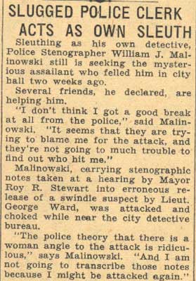 William J. Malinowski, Camden Courier-Post May 1, 1934