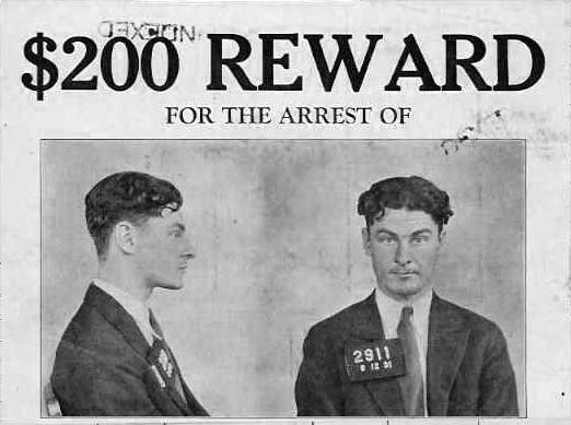 Wanted Poster for Albert Rumford — August 1931 (front)