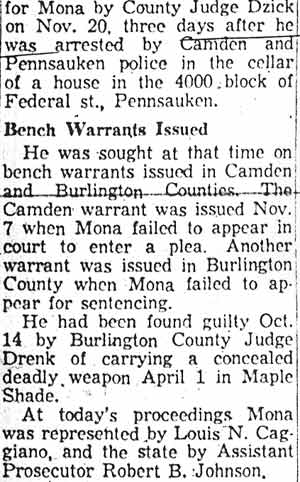 Camden Courier-Post, December 1, 1957, clipping part 2