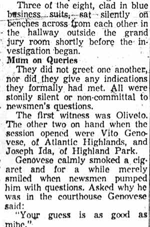 Camden Courier-Post, December 3, 1957 — Camden Man Quizzed on Gang Parley, part 2