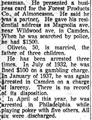 Camden Courier-Post, December 3, 1957 — Camden Man Quizzed on Gang Parley, part 6