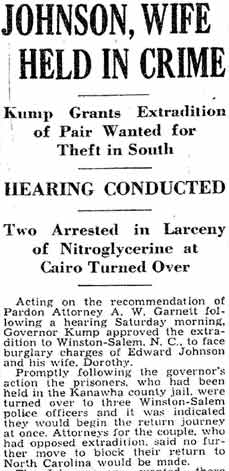 Charleston Daily Mail, January 20, 1934 — Eddie Metelski
