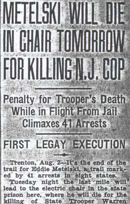 Camden Courier-Post, August 3, 1936 — Eddie Metelski