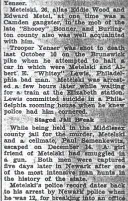 Camden Courier-Post, August 3, 1936 — Eddie Metelski