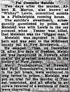 Camden Courier-Post, August 5, 1936 — Eddie Metelski execution continued